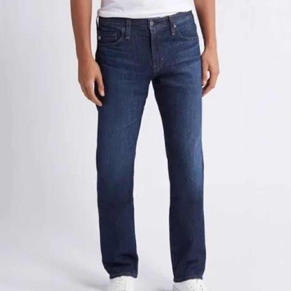 AG Jeans Dark Wash The‎ Protégé Straight Leg Denim Jeans - Mens 33x36